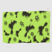 Zu Halloween Abend 3D unter Sternen fliegen Golfhandtuch (Horizontal)