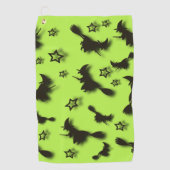 Zu Halloween Abend 3D unter Sternen fliegen Golfhandtuch (Vorderseite)