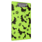 Zu Halloween Abend 3D unter Sternen fliegen Klemmbrett (Rechts)