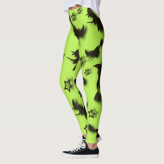 Zu Halloween Abend 3D unter Sternen fliegen Leggings (Links)