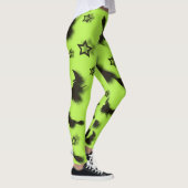 Zu Halloween Abend 3D unter Sternen fliegen Leggings (Rechts)