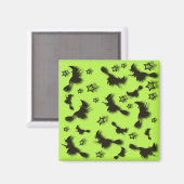 Zu Halloween Abend 3D unter Sternen fliegen Magnet (Vorderseite/Rückseite)