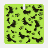 Zu Halloween Abend 3D unter Sternen fliegen Ornament Aus Metall (Rückseite)