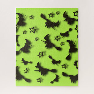 Zu Halloween Abend 3D unter Sternen fliegen Puzzle