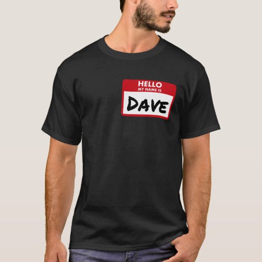 Zu Halloween als Dave T-Shirt (Vorderseite)