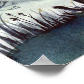 Zu Halloween Black Cat und The Hexe Starry Night Poster (Ecke)