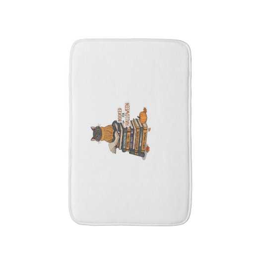 Zu Halloween Cat Lover Classic T - Shirt gebucht Badematte (Vorderseite Vertikal)