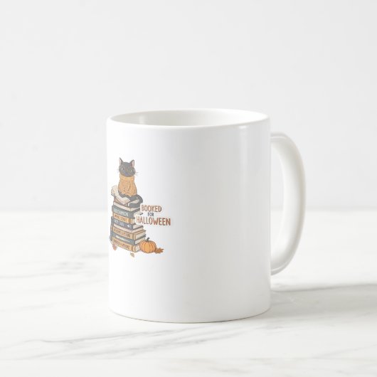 Zu Halloween Cat Lover Classic T - Shirt gebucht Kaffeetasse (VorderseiteRechts)