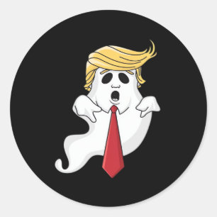 Zu Halloween, Donald Costume Classic Runder Aufkleber