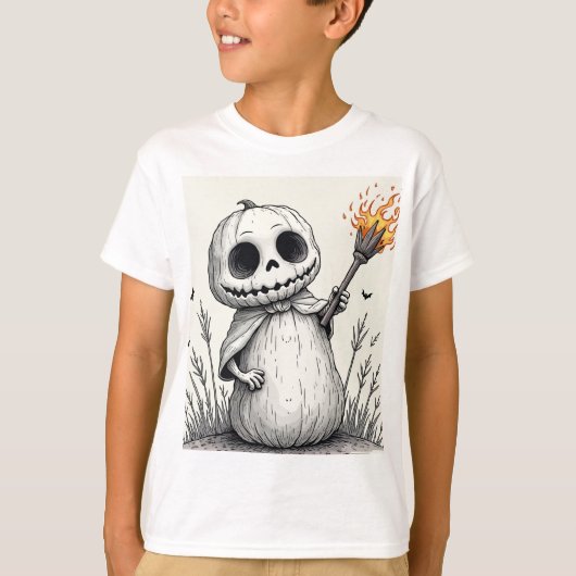 zu Halloween ein T - Shirt für Kinder (Vorderseite)