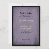 Zu Halloween Einladung (Rückseite)