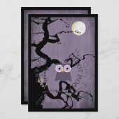 Zu Halloween Einladung (Vorne/Hinten)