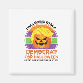 Zu Halloween Funny Trumpkin als Demokrat Magnet (Vorne)