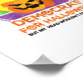 Zu Halloween Funny Trumpkin als Demokrat Poster (Ecke)