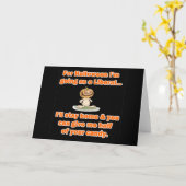 Zu Halloween gehe ich als Liberaler... Karte (Gelbe Blume)