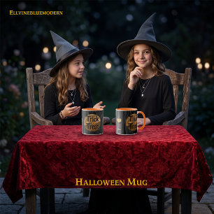 Zu Halloween Gold Skulls & Champagne Trick oder Tr Tasse