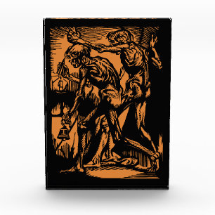 Zu Halloween-Horror toter Bergleute Fotoblock