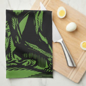 Zu Halloween-Horror toter Bergleute Geschirrtuch (Viertel Falte)