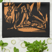 Zu Halloween-Horror toter Bergleute Geschirrtuch (Gefaltet)