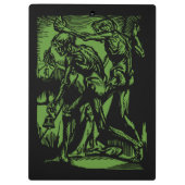 Zu Halloween-Horror toter Bergleute Klemmbrett (Rückseite)