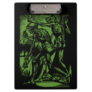 Zu Halloween-Horror toter Bergleute Klemmbrett