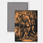 Zu Halloween-Horror toter Bergleute Magnet (Vorderseite/Rückseite)