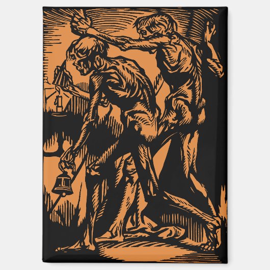 Zu Halloween-Horror toter Bergleute Magnet (Vorderseite)