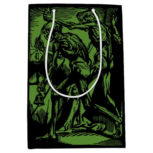 Zu Halloween-Horror toter Bergleute Mittlere Geschenktüte (Vorderseite)