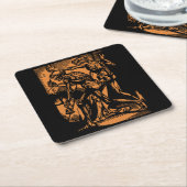 Zu Halloween-Horror toter Bergleute Rechteckiger Pappuntersetzer (angewinkelt)