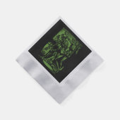 Zu Halloween-Horror toter Bergleute Serviette (Ecke)