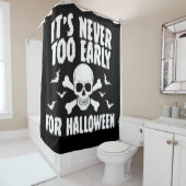 Zu Halloween ist es nie zu früh Duschvorhang (Beispiel)