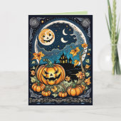 Zu Halloween Karte (Vorderseite)