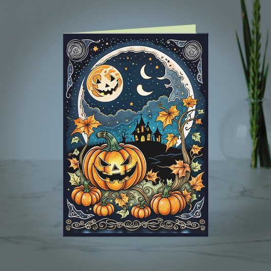 Zu Halloween Karte