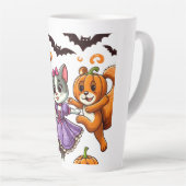 Zu Halloween-Kostüme tanzende Tiere Milchtasse (Rechte Ecke)