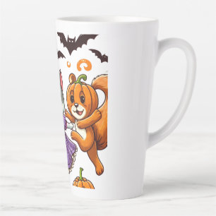 Zu Halloween-Kostüme tanzende Tiere Milchtasse