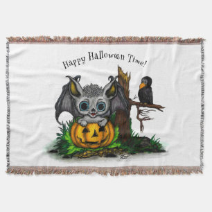 zu Halloween , Niedlichem Fleet und Raven gewartet Decke