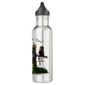 zu Halloween , Niedlichem Fleet und Raven gewartet Edelstahlflasche (Rechts)