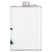 zu Halloween , Niedlichem Fleet und Raven gewartet Flachmann (Rückseite)