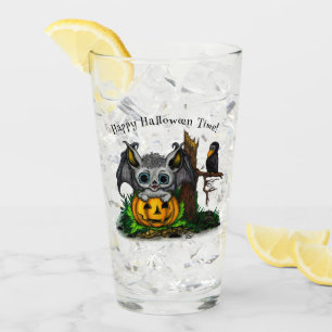 zu Halloween , Niedlichem Fleet und Raven gewartet Glas