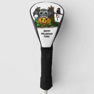 zu Halloween , Niedlichem Fleet und Raven gewartet Golf Headcover