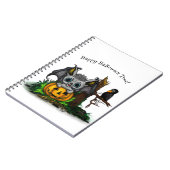 zu Halloween , Niedlichem Fleet und Raven gewartet Notizblock (Linke Seite)