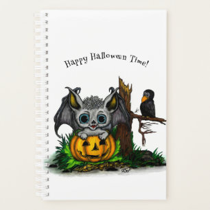 zu Halloween , Niedlichem Fleet und Raven gewartet Planer