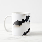 Zu Halloween nur Fledermäuse. Kaffeetasse (Links)