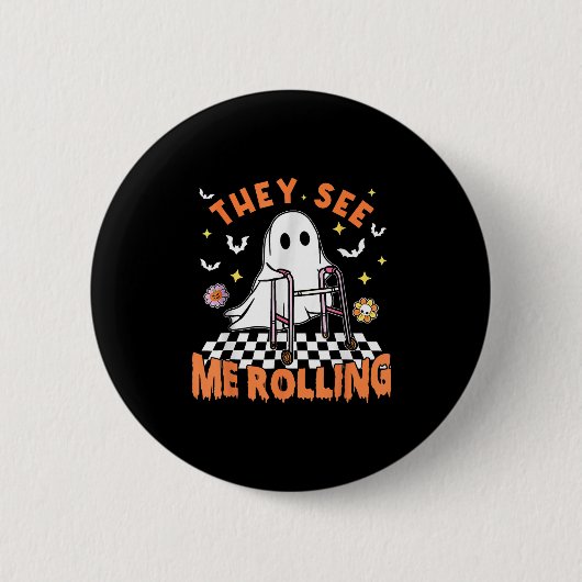 Zu Halloween sehen sie, wie ich die Spo rollte Button (Vorderseite)