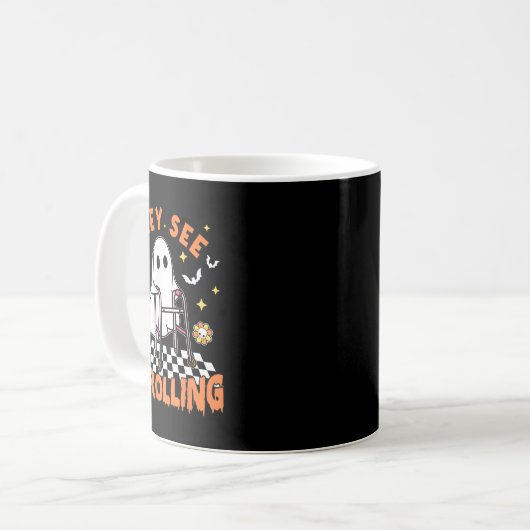 Zu Halloween sehen sie, wie ich die Spo rollte Kaffeetasse (Vorderseite Links)