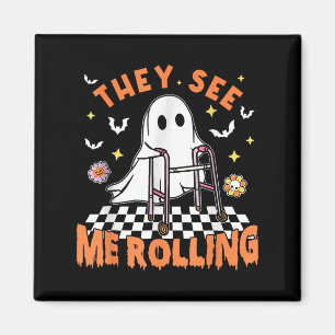 Zu Halloween sehen sie, wie ich die Spo rollte Magnet