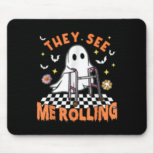 Zu Halloween sehen sie, wie ich die Spo rollte Mousepad