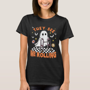 Zu Halloween sehen sie, wie ich die Spo rollte T-Shirt