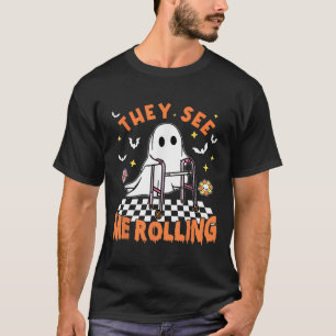 Zu Halloween sehen sie, wie ich die Spo rollte T-Shirt