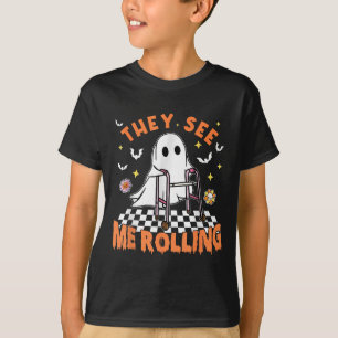 Zu Halloween sehen sie, wie ich die Spo rollte T-Shirt